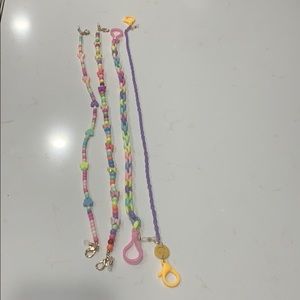 4 children’s mask chains. Brand new no tags